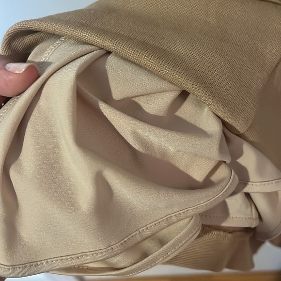 Milly Tan Halter Sheath Mini Dress for Work women’s size Medium - Picture 7 of 8